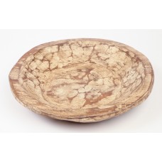 Loon Peak Jeremie Painted Round Rustic Wooden Dough Bowl LOPK6294